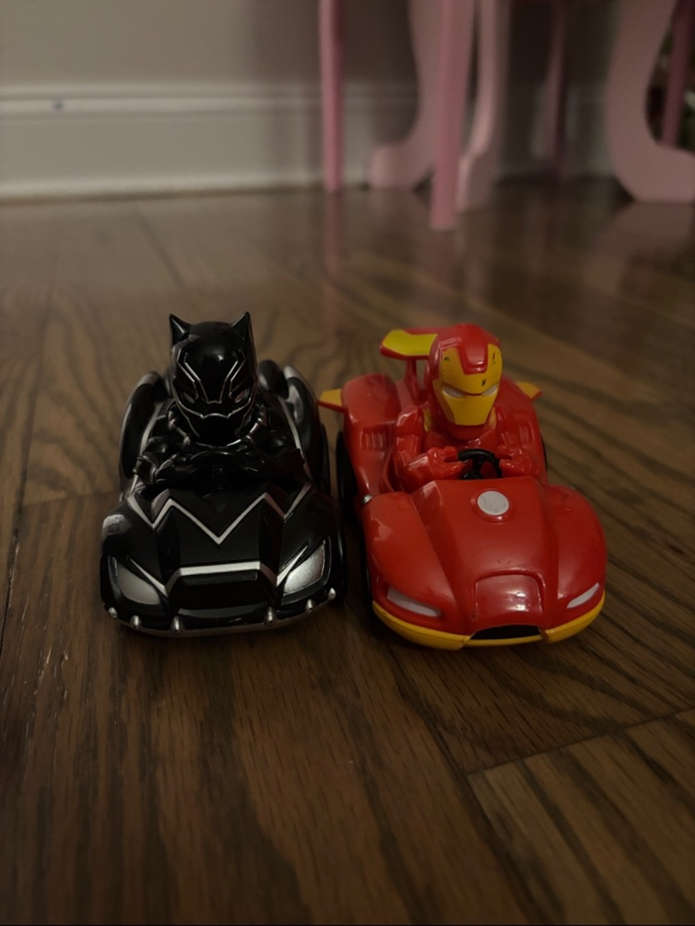 Black Panther and Red Superhero Racer Toy Cars - Kids Toys